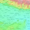 Mapa topográfico Bihar, altitud, relieve