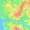 Mapa topográfico Porto, altitud, relieve
