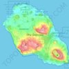 Mapa topográfico Ilha Graciosa, altitud, relieve
