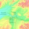 Mapa topográfico 海拉尔区, altitud, relieve