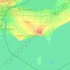 Mapa topográfico Essex County, relieve, altitud