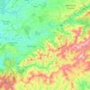 Mapa topográfico Arganil, mapa de relieve, mapa de altitud