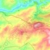 Mapa topográfico Mangualde, altitud, relieve