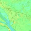 Mapa topográfico Barauni, altitud, relieve