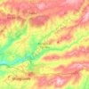 Mapa topográfico Penalva do Castelo, mapa de relieve, mapa de altitud