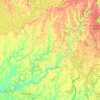 Mapa topográfico Río Congo, altitud, relieve