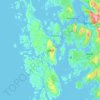 Mapa topográfico Sotra, altitud, relieve
