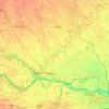 Mapa topográfico Saran, altitud, relieve