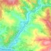 Mapa topográfico Rufina, altitud, relieve