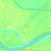 Mapa topográfico Parbatta, altitud, relieve