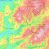 Mapa topográfico Parque Nacional da Peneda-Gerês, altitud, relieve