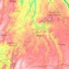Mapa topográfico Pinhel, mapa de relieve, mapa de altitud