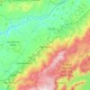Mapa topográfico Gouveia, mapa de relieve, mapa de altitud