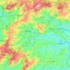 Mapa topográfico Ellezelles, altitud, relieve