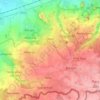 Mapa topográfico Dour, altitud, relieve