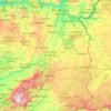 Mapa topográfico Guarda, altitud, relieve