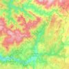 Mapa topográfico São Pedro do Sul, mapa de relieve, mapa de altitud