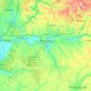 Mapa topográfico Abrantes, altitud, relieve