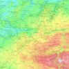Mapa topográfico Hainaut, altitud, relieve