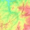 Mapa topográfico Arquennes, altitud, relieve