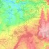 Mapa topográfico Binche, altitud, relieve