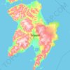 Mapa topográfico Edgeøya, altitud, relieve