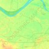 Mapa topográfico Arrah, altitud, relieve