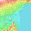 Mapa topográfico Thunder Bay, relieve, altitud