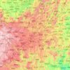 Mapa topográfico Guizhou, altitud, relieve