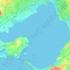 Mapa topográfico Port Phillip Bay, altitud, relieve